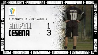 [Primavera 1 - G19] Empoli - Cesena: 1-3