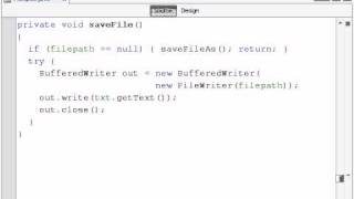Java Text Editor - 04 - Save SaveAs.avi