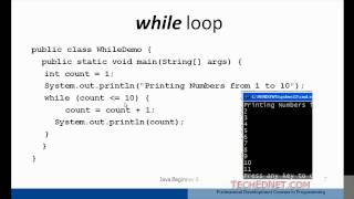Java Beginner 6 - Loops (for, while, do...while)