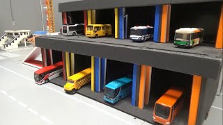 8대 버스 컬러 차고지에서 출발 8 bus cars dispatch color garage