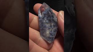 Dumortierite quartz. Sharp included sprays. Huge viewing window.