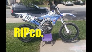 Fresh new RiPco graphics going on the Yz450f + more