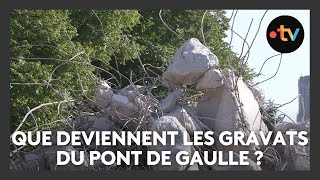 Que deviennent les gravats issus de la démolition du pont de Gaulle à Reims ?