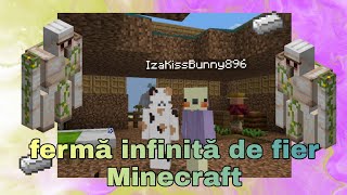 Minecraft ep13 / fermă infinită de fier pt1🤍⛏️🥀