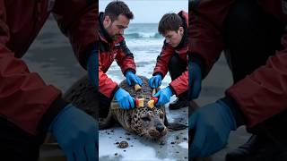 Rescue in the Cold: Removing Barnacles from a Leopard Seal #animalrescue