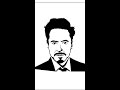 Robert Downey Jr sketched using Python Turtle Library 😎 😎 || Infinite Coder #shorts #infinitecoder