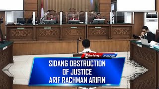 🔴 LIVE Sidang Obstruction Of Justice Terdakwa Arif Rachman Kasus Pembunuhan Brigadir J