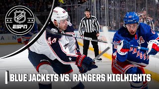 Columbus Blue Jackets vs. New York Rangers | Full Game Highlights | NHL on ESPN