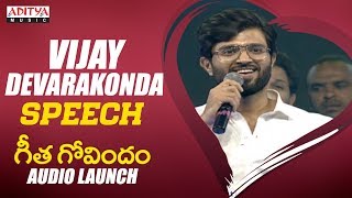 Vijay Devarakonda Rocking Speech @ Geetha Govindam Audio Launch