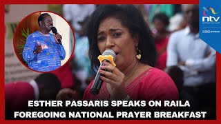 Esther Passaris speaks on Raila Odinga's absence at the National Prayer Breakfast