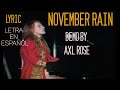 November rain (Demo Piano 1986) LYRICS & LETRA Traducida - Guns N' Roses