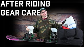 Do This With Your Snowboard Gear After Riding