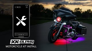 XKalpha Addressable RGB Motorcycle LED Underglow Light Kit Install Tips | XKGLOW