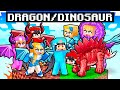 Having a DRAGON / DINOSUAR FAMILY In Minecraft!