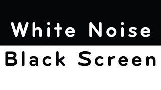 live 24/7 White Noise Black Screen | Sleep, Study, Focus