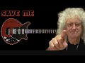 Save me guitar backing track (live at Montreal) Queen