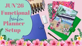 JUNE 2026 PLANNER SETUP | FUNCTIONAL PLANNER - PLANNER MOVE IN - FRANKEN PLANNER FRANKENPLANNER