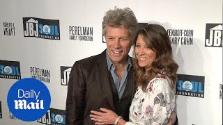 Jon Bon Jovi and his wife arrive at his foundation celebration - Daily Mail