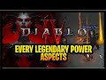 Diablo 4 all Legendary Powers / Aspects  DATAMINED ALL CLASSES Part 1