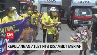 Kepulangan Atlet NTB Disambut Meriah