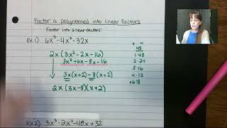 Factor a Polynomial Into Linear Factors