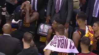 New UNSEEN LeBron, JR Smith REACTION From Bench After Game 1 Dumb Mistake