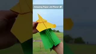 Cool Paper Jet Plane! 🔥😲💯 #shorts #shortvideo #reels #viral #instagram