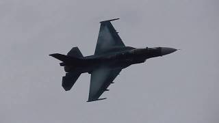 大迫力！！F-2　機動飛行　第８航空団　築城基地航空祭2017　航空自衛隊