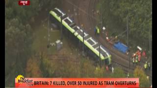 At least 7 killed in tram accident in south London