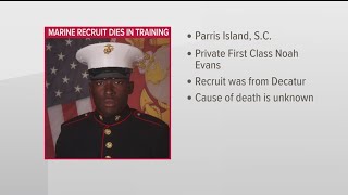 Marine recruit Noah Evans from Decatur dies at South Carolina base