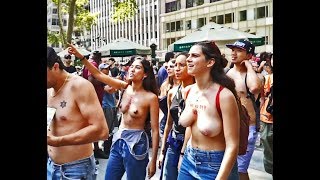 Topless Parade Part 1 --- New York filmed on Saturday August 26 2017