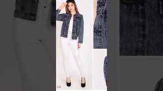 Inspirasi outfit jacket denim rok span #ootd #shorts #fashionwanita