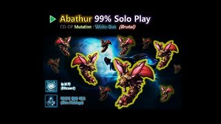 돌연변이 '하얀 세상' 솔로 플레이 : 아바투르 (CO-OP Mutation 'White Out' Solo Play : Abathur)