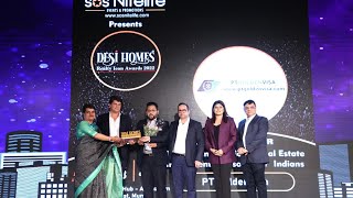 Desi Homes Realty Icon Awards honors PT GoldenVisa Best International Real Estate Investment Advisor