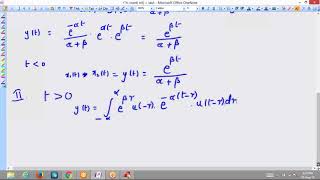 convolution of two exponential signals - signals and systems