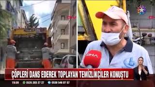 STAR TV - DANS EDEREK ÇÖP TOPLAYAN BAĞCILAR BELEDİYESİ  TEMİZLİK EKİBİ İŞİMİZİ ÇOK SEVİYORUZ DEDİ