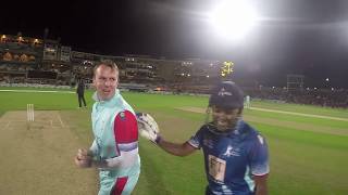 Brendon McCullum & Mahela Jayawardene batting with a GoPro - Cricket for Heroes at the Kia Oval