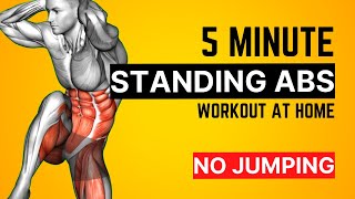 5 Minute Standing ABS Workout (No Jumping)