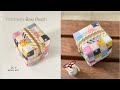 DIY | Boxy Pouch | How to make Patchwork Box Pouch