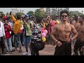 @fitpunom 😍bodybuilder’s shirtless in public place💪delhi girls reactions😘 epic reactions fmd