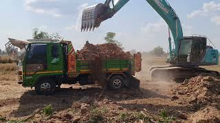 งานเที่ยวจัดหนักจัดเต็ม Excavator loading Truck