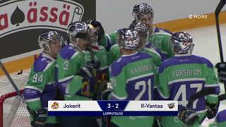 Maalikooste: Jokerit - Kiekko-Vantaa 3-2 (Mestis: 6.10.2023)