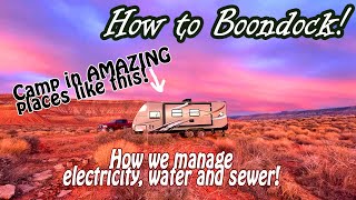 126 - How to Boondock! Camping Without Hookups! #rvlife #howto