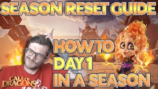 [Guide] SEASON 1 RESET!! Showing You HOW to Day 1! - #callofdragons