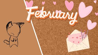 Scrapbooking ASMR l February Diary part l No Talking