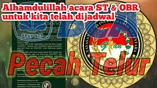 Alhamdulillah acara ST \u0026 OBR untuk kita telah dijadwal