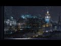 An Autumn Night At Edinburgh Castle | Gusty Winds & Rain On Window | Rain Sounds for Sleeping | 8hrs