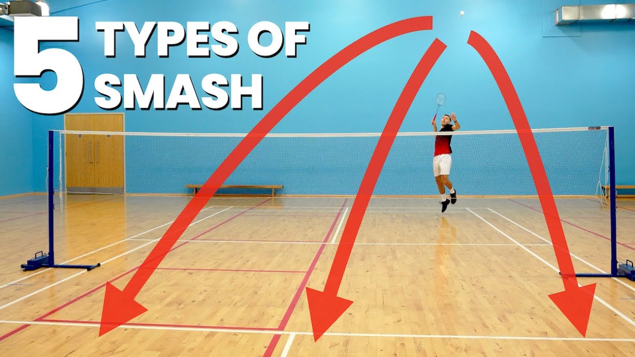 The 5 Different Types Of Smash In Badminton - YouTube