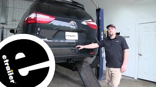 Installation Guide for the etrailer Trailer Hitch Receiver on a 2018 Toyota Sienna