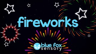 Blue Fox Sensory - Fireworks #1 - Baby Sensory - High Contrast Fun Animation with Music for Baby